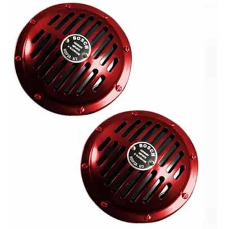 Bosch 12v Impact Horn Red For Passenger Cars | 2 Pcs | F002H10188